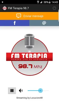 FM Terapia 98.7 android App screenshot 0